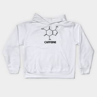 Skeletal formula of caffeine Kids Hoodie